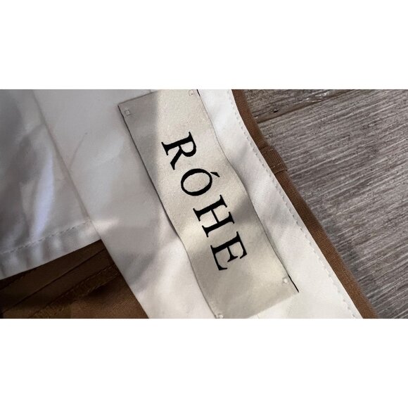 Rohe Women's Brown Wide Leg Pleated Pants size FR 34/ US 2 NWOT - Picture 9 of 11